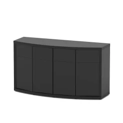AQUATLANTIS - Meuble d'aquarium 4 portes Sublime Horizon Noir L.150,3xP.53,5xH.83cm