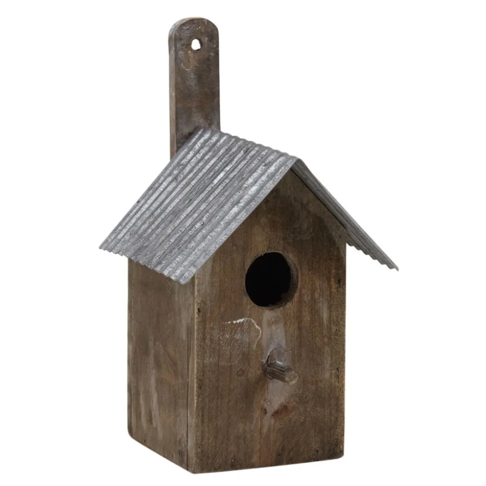 AUBRY GASPARD - Nichoir oiseau bois et zinc (lot de 2)