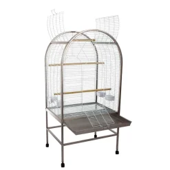 Cage 7ème ciel pour oiseaux : Chocolat L78xl60xh157 cm