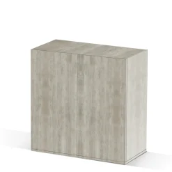 CIANO - Meuble pour aquarium Emotions Pro 80 gris Mystic 80.8 x 39.8 x 81.8 cm