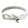 Collier pour chat avec clochette en cuir pu-S