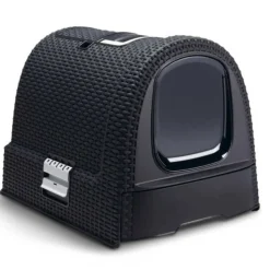 CURVER - Curver bac a litiere pour chats 51x38,5x39,5 cm anthracite