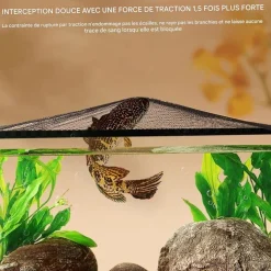 DOWNYPAWS - Accessoires d'aquarium-couvercle d'aquarium anti - saute-100*40cm