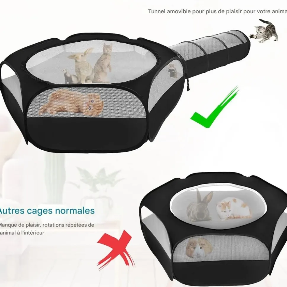 DOWNYPAWS - Amovible tunnel pour chat