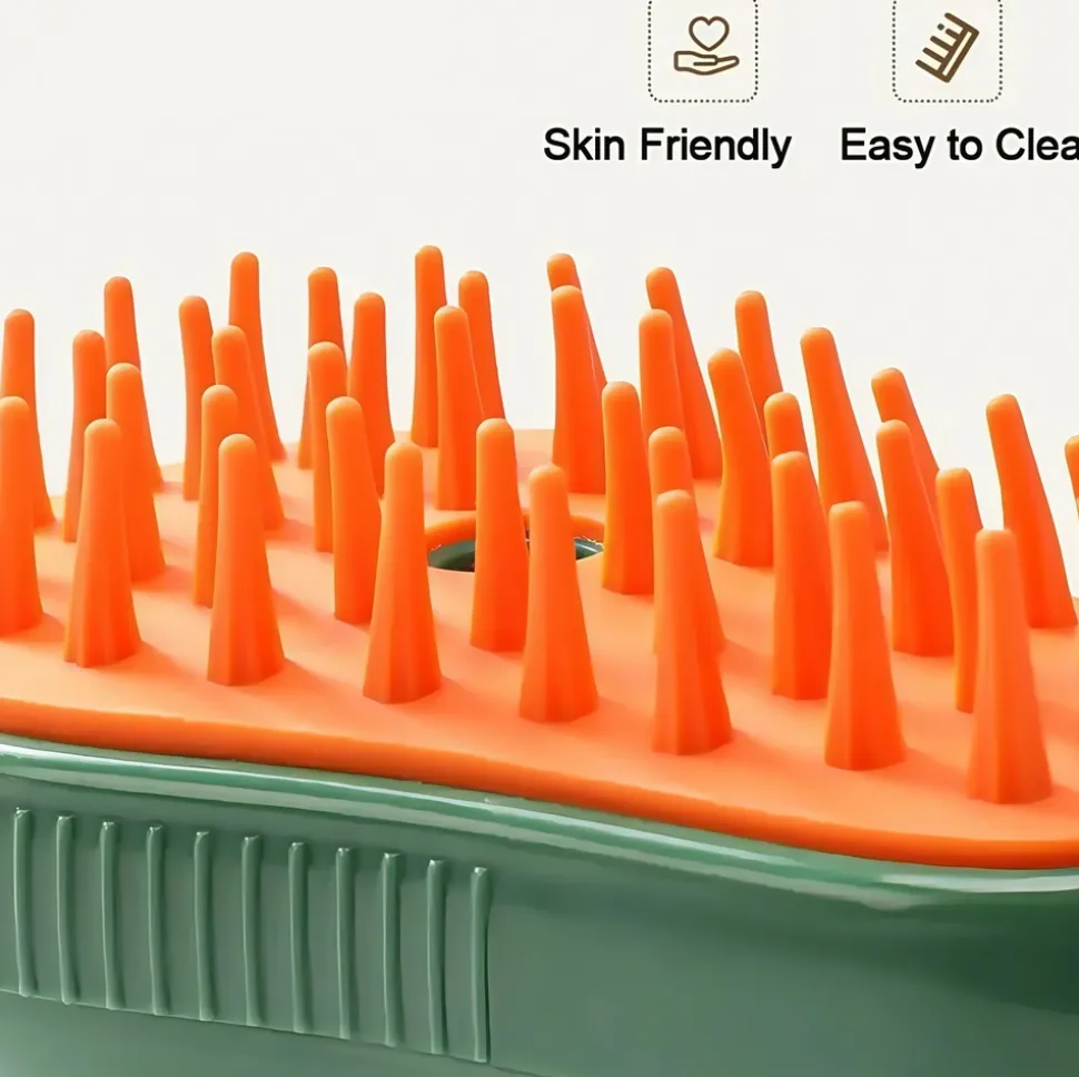 DOWNYPAWS - Brosse à vapeur multifonction pour animaux de compagnie et chats: outil de toilettage nettoyant et masseur pour poils