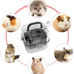 DOWNYPAWS - Cage transparente portable pour petit animal