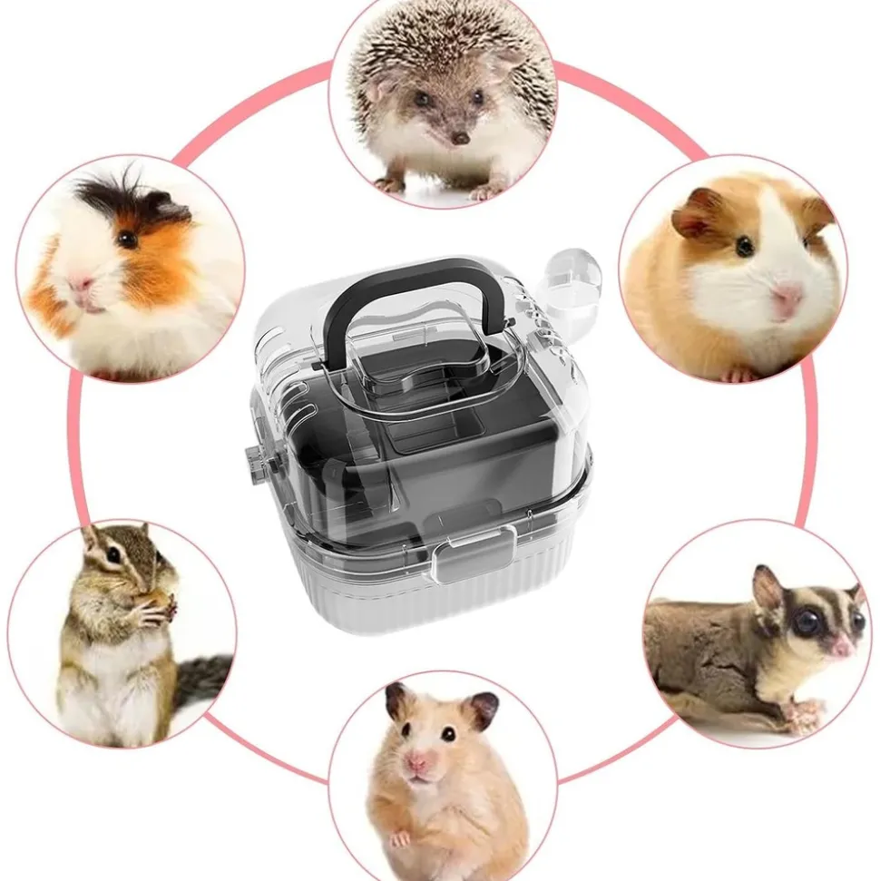 DOWNYPAWS - Cage transparente portable pour petit animal