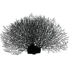 DOWNYPAWS - Décoration en corail en silicone pour aquarium, arbre de corail noir