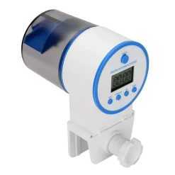 DOWNYPAWS - Distributeur automatique de nourriture pour poissons avec minuterie intelligente pour aquarium (poissons rouges et car）