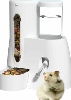DOWNYPAWS - Distributeur d'eau - automatique sans goutte avec matériaux sûrs pour petits animaux