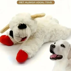 DOWNYPAWS - Jouet En Peluche Couineur En Forme De Mouton - Jouet Interactif à Mâcher Pour Chien
