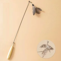 DOWNYPAWS - Jouet pour chat : plumes d'oiseau artificielles outil de détente pour chats