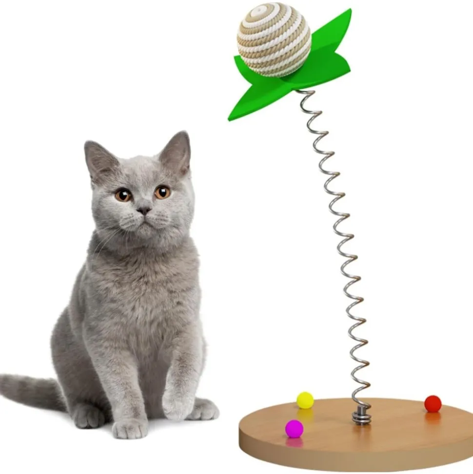 DOWNYPAWS - Jouet pour chats avec ba