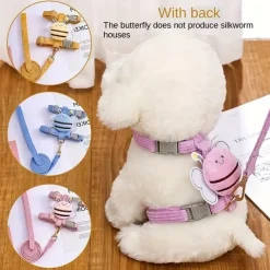 DOWNYPAWS - Laisse papillon taille s, polyester, pour petits chiens et chats