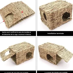 DOWNYPAWS - Maison de paille - pliable multiutilitaire