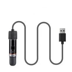 DOWNYPAWS - Mini tige chauffante pour aquarium - 28c auto - écoénergétique, micro usb thermostat