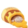 DOWNYPAWS - Panier Pour Chat En Forme De Pot De Miel, Tapis épais, Amovible Et Lavable