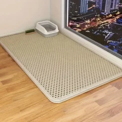 DOWNYPAWS - Tapis de litière pour chat kaki 40*50cm