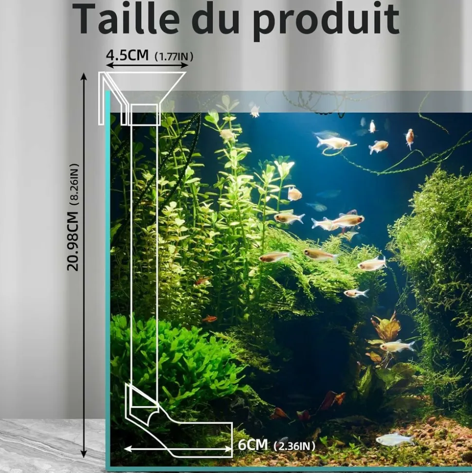 DOWNYPAWS - Tube d'alimentation double niveau pour aquarium