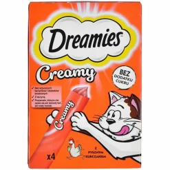 DREAMIES - Collation pour chat dreamies creamy 4 x 10 g poulet