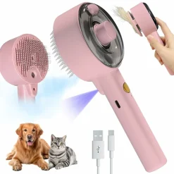 DTOPBUYAGE - Brosse vapeur 4 en 1 pour chat autonettoyante