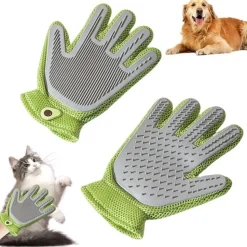 DTOPBUYAGE - Gant de toilettage 2 en 1 pour chiens et chats