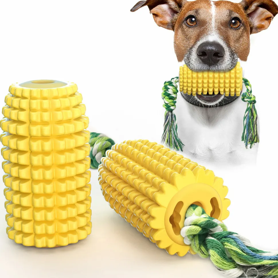 DTOPBUYAGE - Jouets de mâche pour chien en forme de maïs