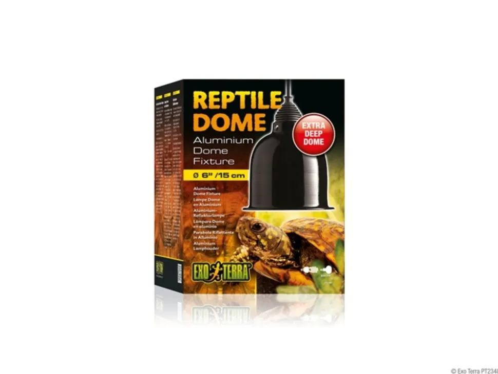 EXO TERRA - Dôme eclairage en aluminium reptile 15 cm