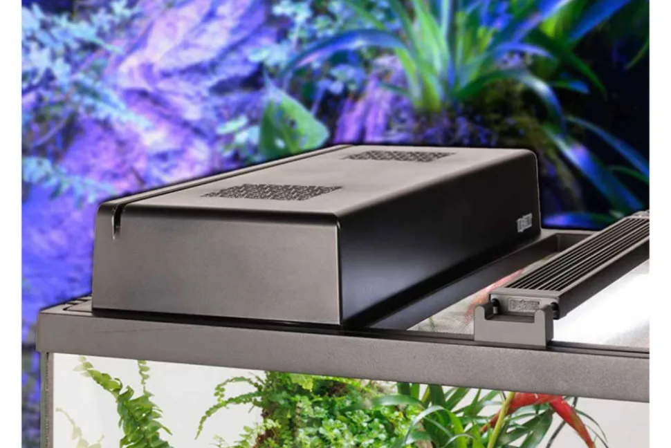 EXO TERRA - Galerie compact top mini 30 cm pour terrarium - galerie pour ampoule destinée aux reptiles (tortues, lézards, serpents), amphib