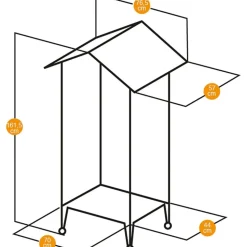 FERPLAST - Cage à oiseaux et volière avec toit nota plastique 56115423