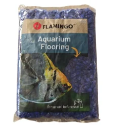 FLAMINGO - Gravier neon bleu fonce 1kg pour aquarium