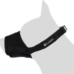 FLAMINGO - Muselière noir en nylon doux taille m pour chien