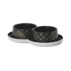 Gamelle double ''Luxurious'' pour chat