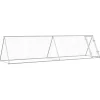 HELLOSHOP26 - Cage pour poules argenté 400 x 105 x 91 cm acier galvanisé argent