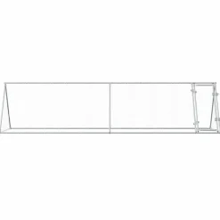 HELLOSHOP26 - Cage pour poules argenté 400 x 105 x 91 cm acier galvanisé argent