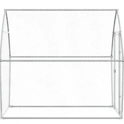 HELLOSHOP26 - Cage pour poules argenté 200 x 105 x 182 cm acier galvanisé argent
