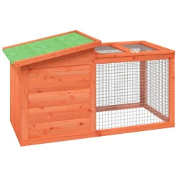 HELLOSHOP26 - Clapier 100,5 x 54 x 55 cm bois de pin massif marron