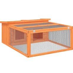 HELLOSHOP26 - Clapier 117,5 x 97 x 47,5 cm bois de pin massif marron