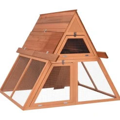 HELLOSHOP26 - Clapier 152 x 127 x 109,5 cm bois de sapin massif marron
