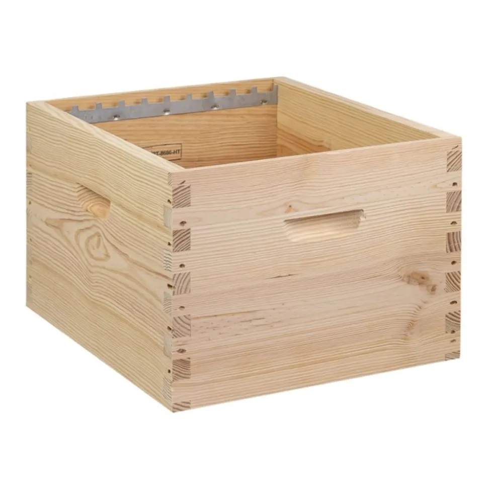 ICKO APICULTURE - Corps de ruche à crémaillères tenons Dadant 10 cadres en pin maritime