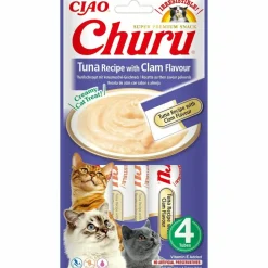 INABA - Collation pour chat inaba churu 4 x 14 g fruits de mer thon
