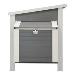 KERBL - Poulailler barney plastique 137x73x83 cm gris et blanc 423474