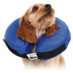 KVP - Collier de récupération pour chiens kvp kong cloud bleu gonflable (33-46 cm)