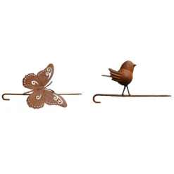 LA GRANDE PRAIRIE - Ensemble de 2 supports boule de graisse oiseau papillon