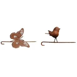 LA GRANDE PRAIRIE - Ensemble de 2 supports boule de graisse oiseau papillon