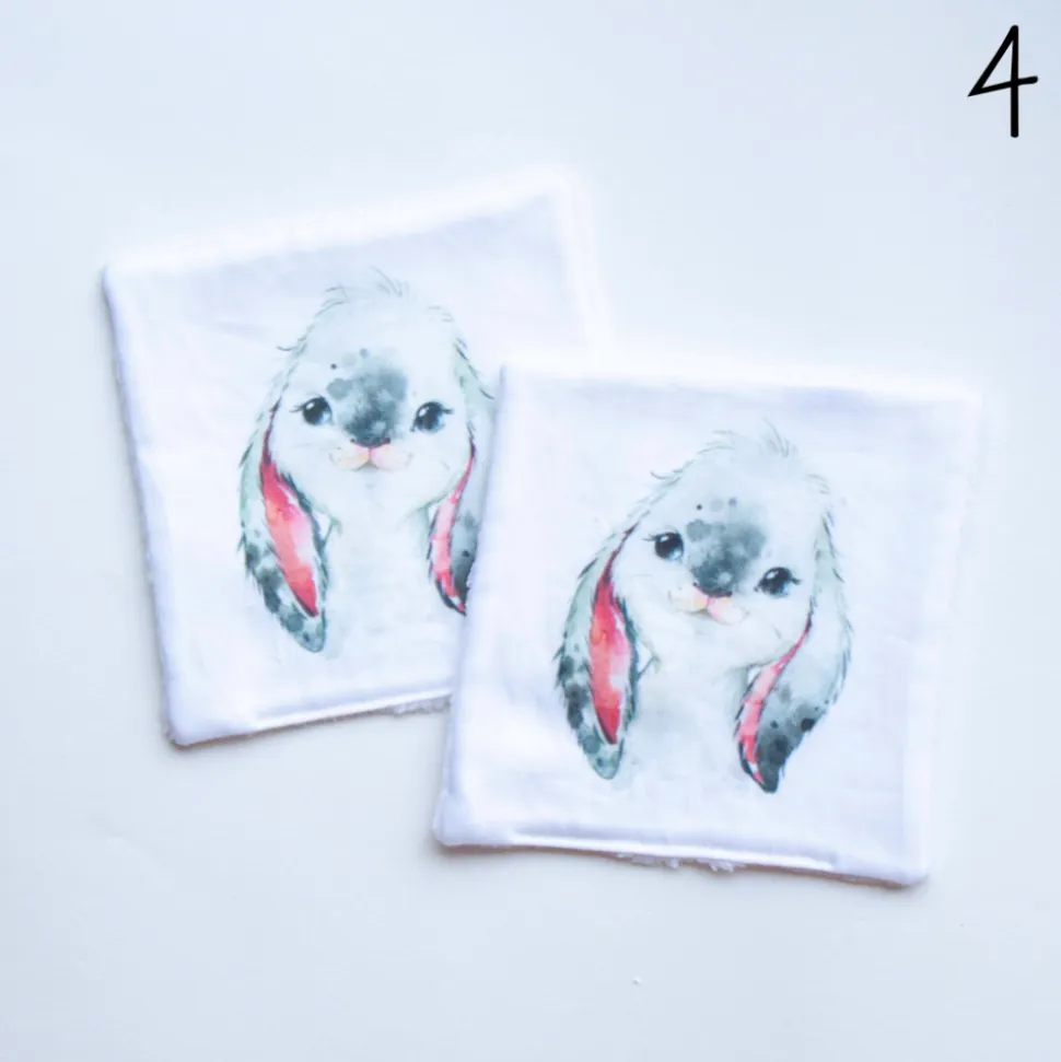 L'EDEN DES PATTOUNES - Lingettes lavables XL - lot de 2 - motif 4