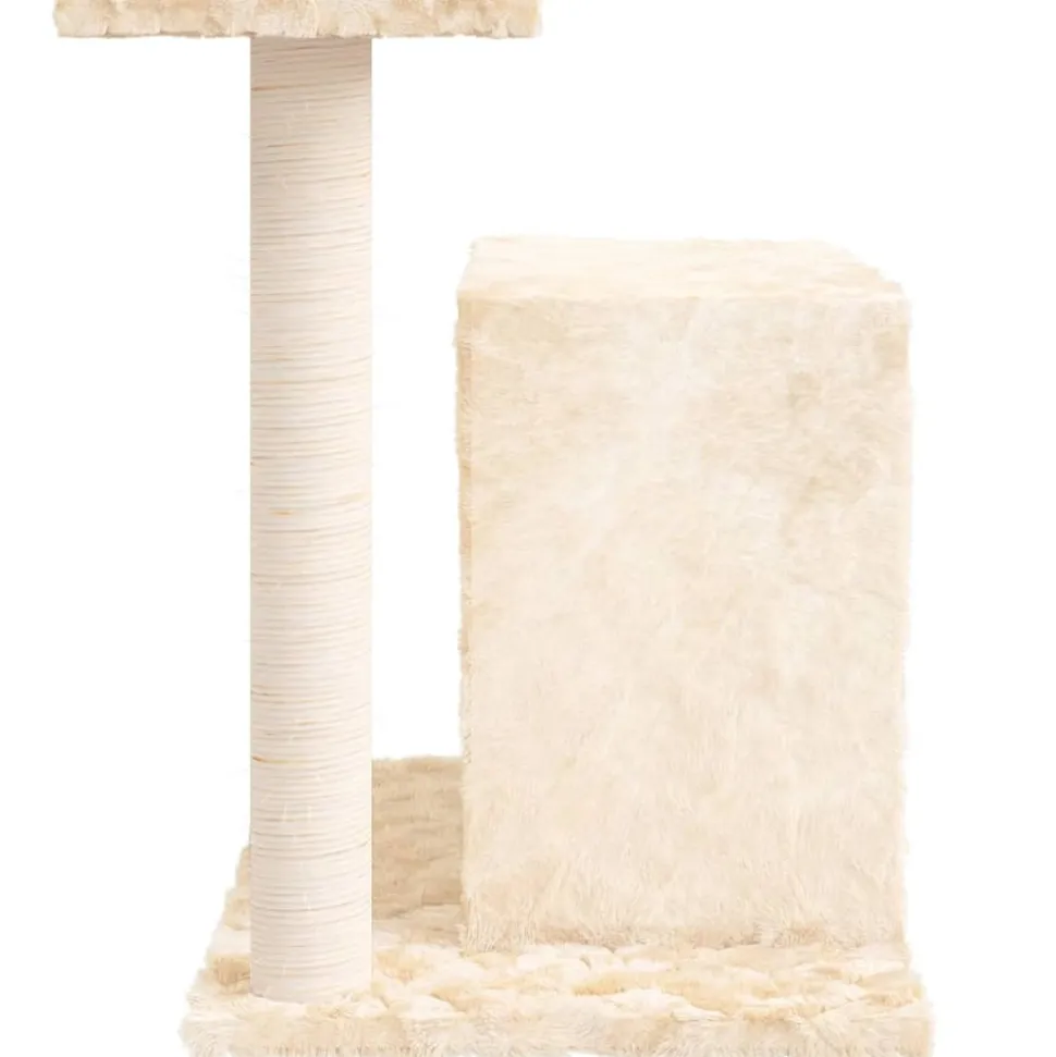 MAISON EXCLUSIVE - Arbre à chat avec griffoir en sisal crème 51 cm