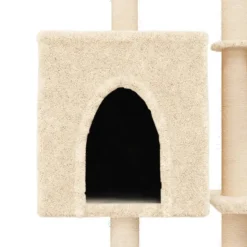 MAISON EXCLUSIVE - Arbre à chat avec griffoirs en sisal crème 145 cm