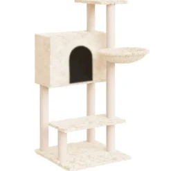 MAISON EXCLUSIVE - Arbre à chat avec griffoirs en sisal crème 108,5 cm