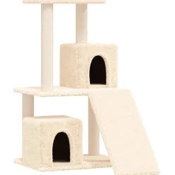 MAISON EXCLUSIVE - Arbre à chat avec griffoirs en sisal crème 82 cm